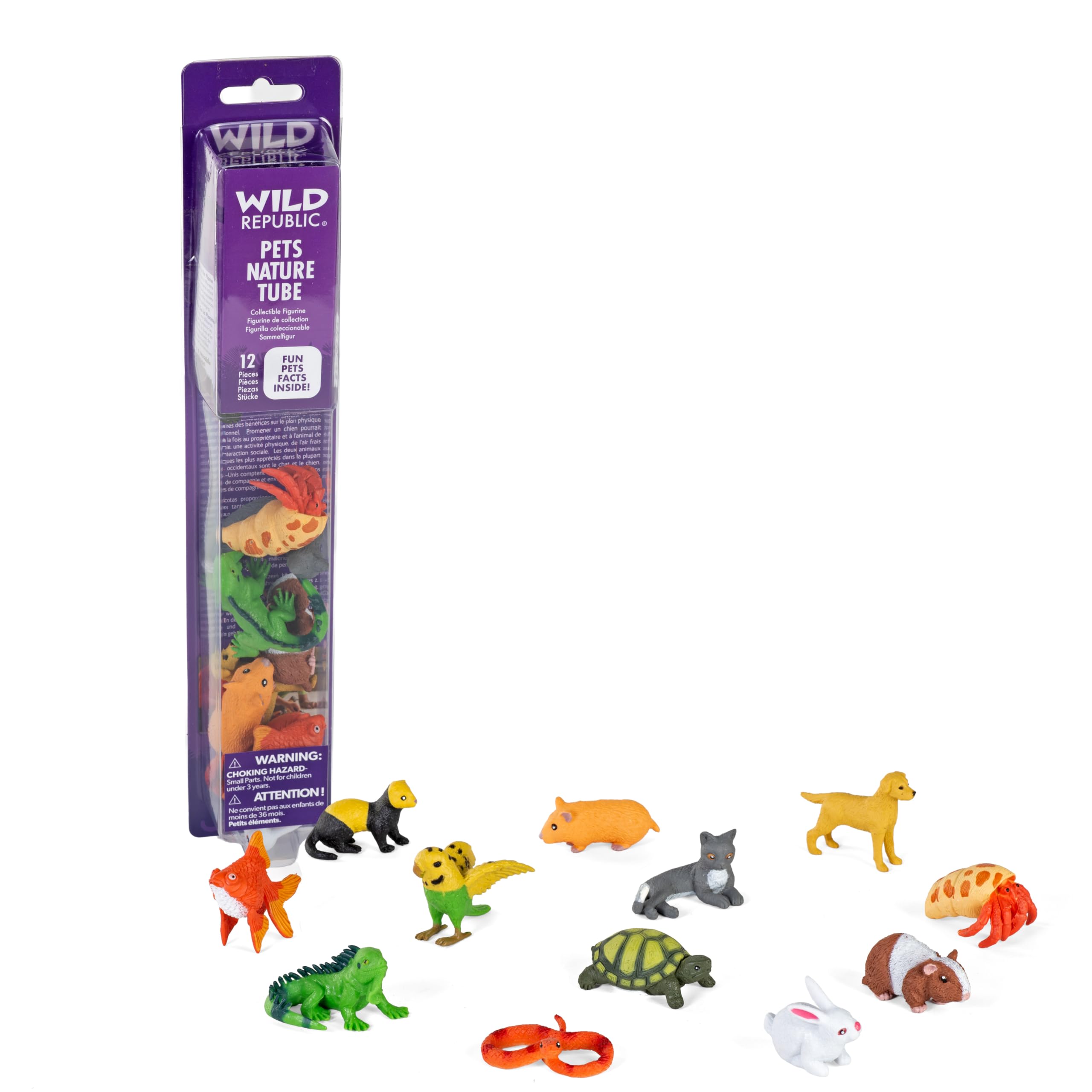 Amazon.com: Wild Republic Pets Figurines Tube, Turtle, Guinea Pig